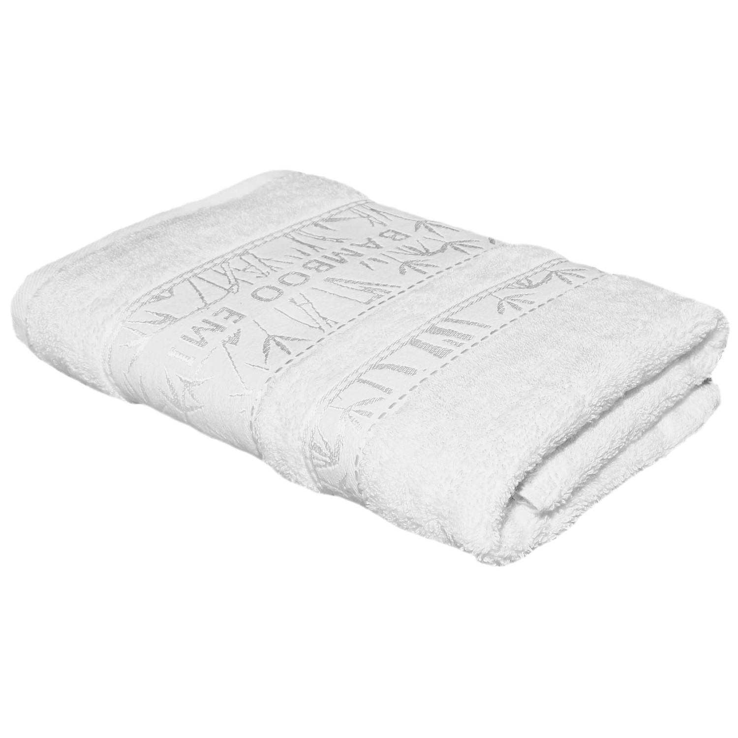 Brisača bambus bela 50x100 cm EMI