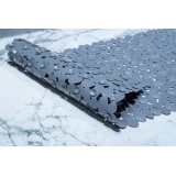 Tuš preproga siva 90x40 cm AWD - pralna v pralnem stroju