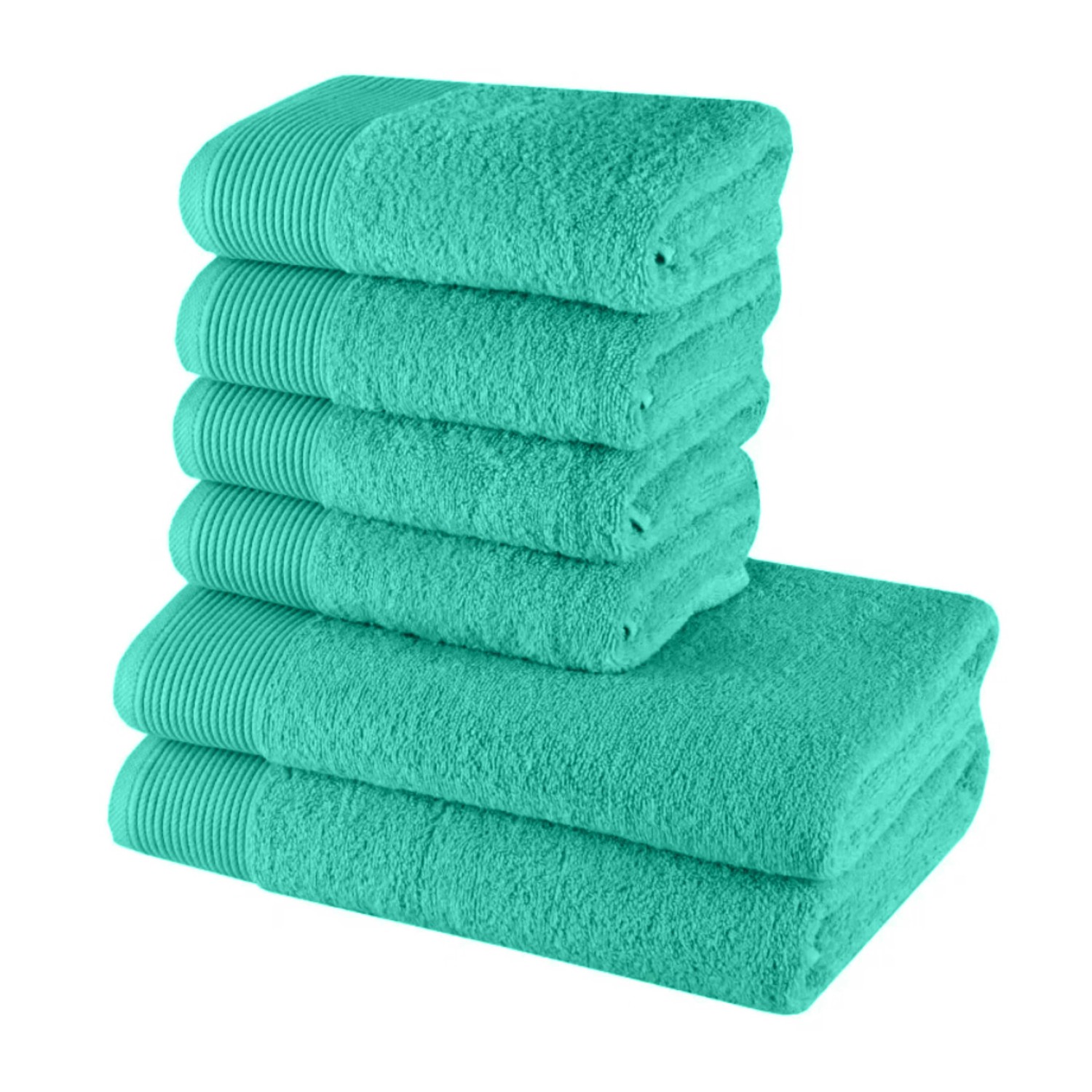 Set 6 frotirnih brisač in brisač Bella light green EMI absorbent