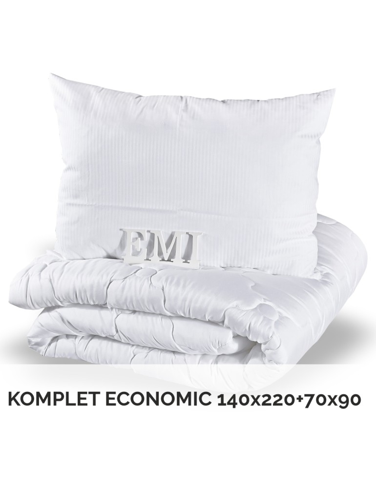 Komplet podaljšana odeja in vzglavnik Economic 140x220 70x90 EMI