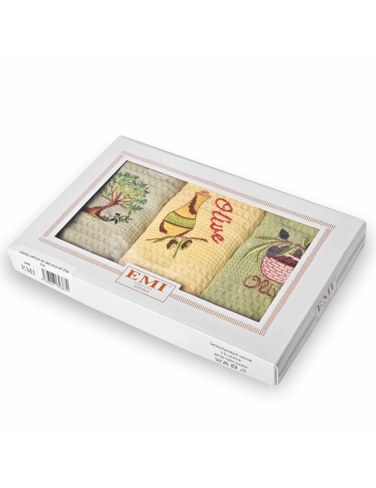 Vaflaste_kuhinjske_krp_z_motivom_oliv_set_3_kos_EMI Vaflaste_kuhinjske_krp_z_motivom_oliv_set_3_kos_EMI