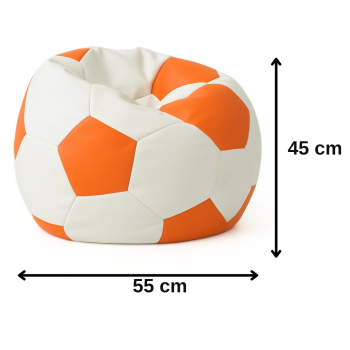 Majhna nogometna žoga belo oranžna