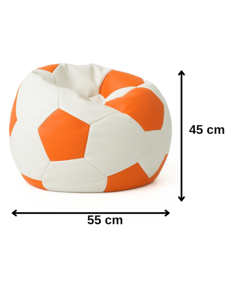 Majhna nogometna žoga belo oranžna