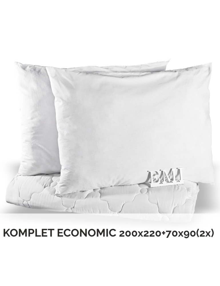 Komplet zakonske odeje in blazine Economic 220x200 + 90x70 (2x) EMI