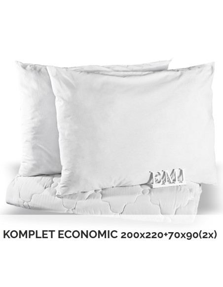 Komplet zakonske odeje in blazine Economic 220x200 + 90x70 (2x) EMI