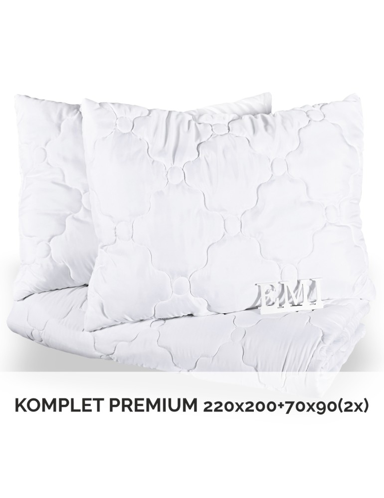 Premium zakonska garnitura odeje in vzglavnika 220x200 + 90x70 (2x) EMI