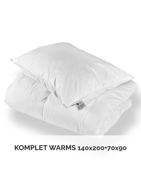 Komplet pernate odeje in blazine Warms 140x200 + 90x70 EMI