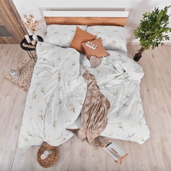 Crepe posteljnina marjetice EMI