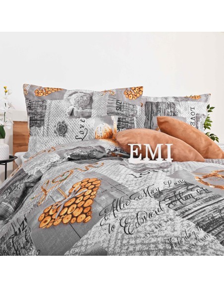 Tkanina metrage 100 % bombaž deluxe Zaos siva EMI