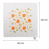 Damask namizni prt Jesen bela 40x40 cm EMI