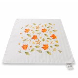 Damask namizni prt Jesen bela 40x40 cm EMI