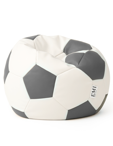 Sedežna torba nogometna žoga belkasto siva EMI