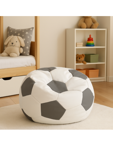 Sedežna torba nogometna žoga belkasto siva EMI