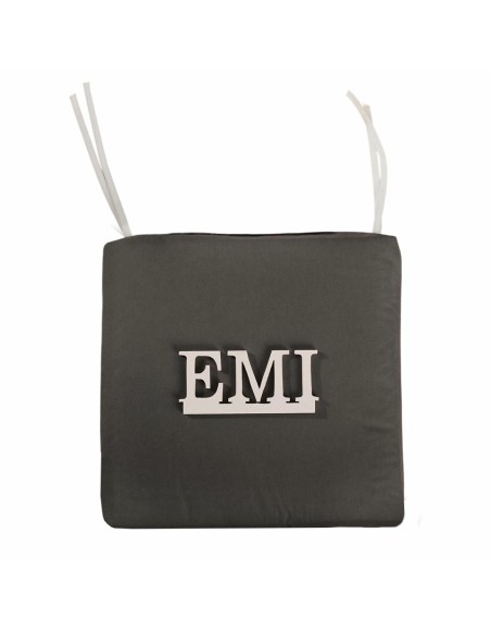 Sedež za stol temno siv 40x40 cm EMI