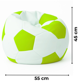 Majhna nogometna žoga bele limete EMI