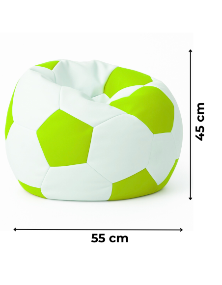 Majhna nogometna žoga bele limete EMI