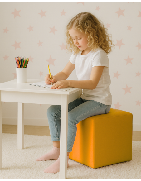 Stol vreča kocka rumen EMI