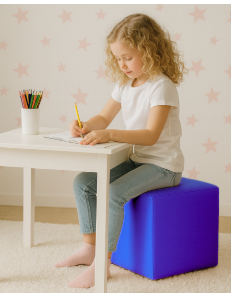 Stol vreča kocka modra EMI