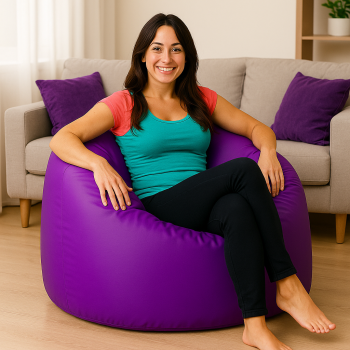 Sedežna vreča hruškasto vijolična EMI