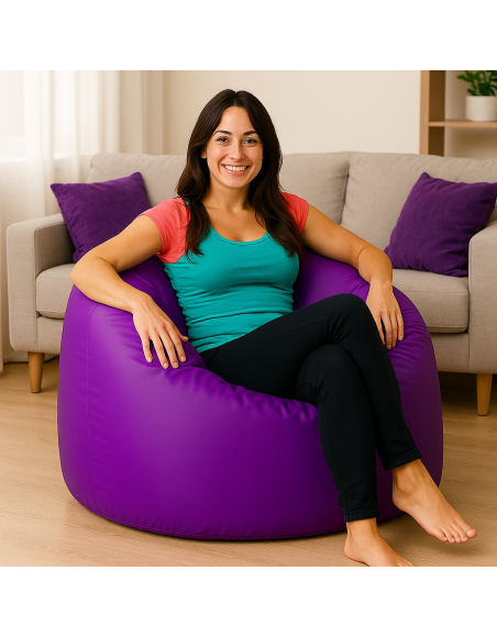 Sedežna vreča hruškasto vijolična EMI