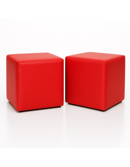 Stol vreča kocka rdeč EMI