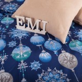 Božična bombaža posteljnina Magic blue EMI