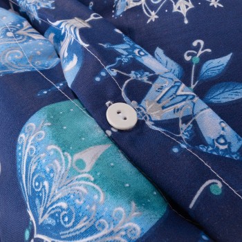 Božična bombažna posteljnina Magic blue EMI