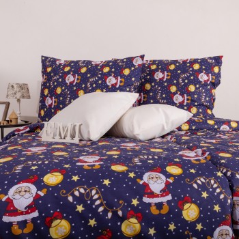 Božična bombažna posteljnina Miklavž EMI