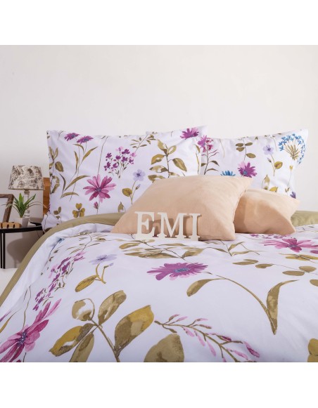 Bombažna posteljnina Furrina Olive EMI