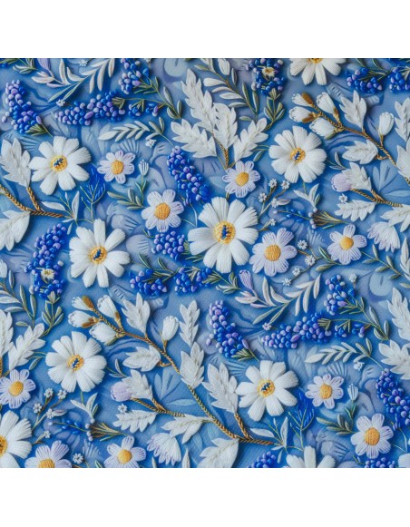 prtomnica_florina_modri_cvetlični_vzorec_emi