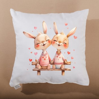 Dekorativni vzglavnik Bunny Together 40x40 cm EMI
