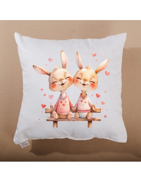 Dekorativni vzglavnik Bunny Together 40x40 cm EMI