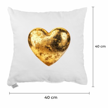Dekorativni vzglavnik Golden Heart 40x40 cm EMI