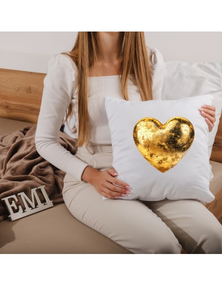 Dekorativni vzglavnik Golden Heart 40x40 cm EMI