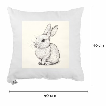 Okrasni vzglavnik Bunny Sketch 40x40 cm EMI