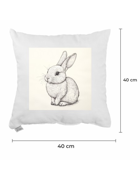 Okrasni vzglavnik Bunny Sketch 40x40 cm EMI