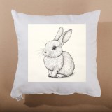 Okrasni vzglavnik Bunny Sketch 40x40 cm EMI