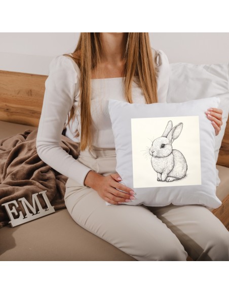 Okrasni vzglavnik Bunny Sketch 40x40 cm EMI