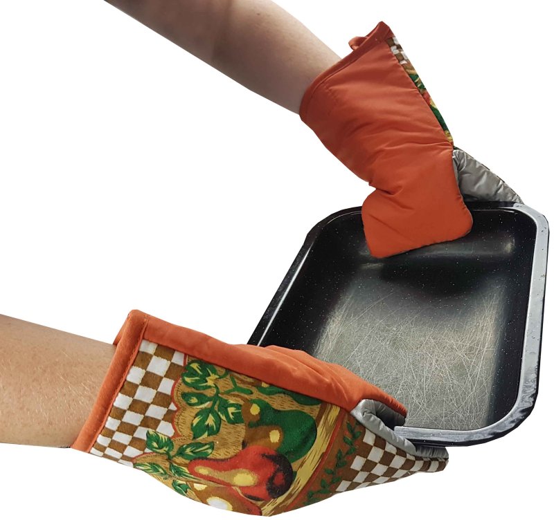 kuhinjska rokavica žaba rjava