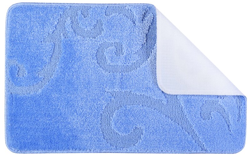 modra preproga za kopalnico