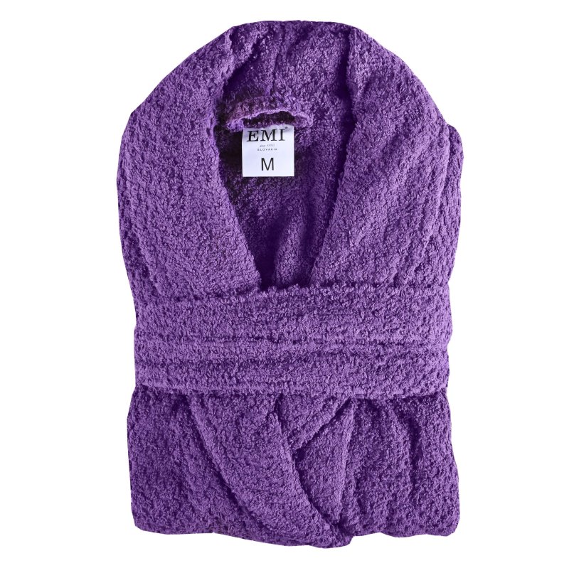 Vijolična halja iz frotirja