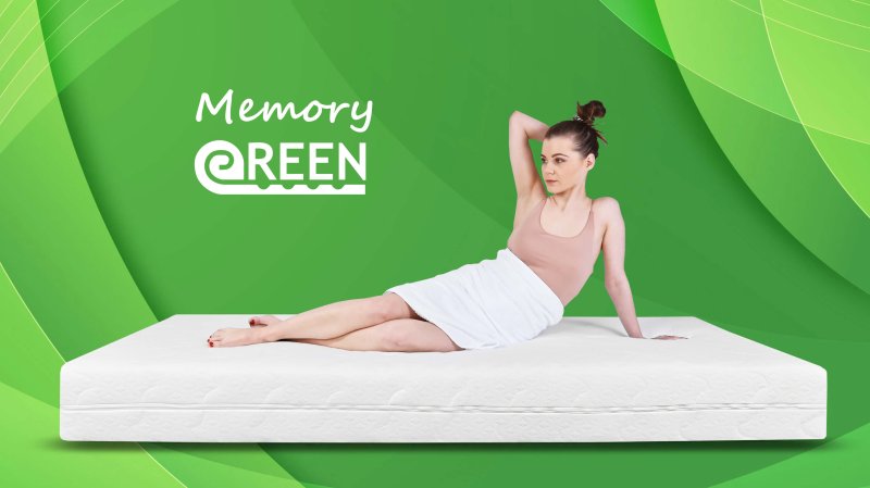 Vzmetnica Memory Green