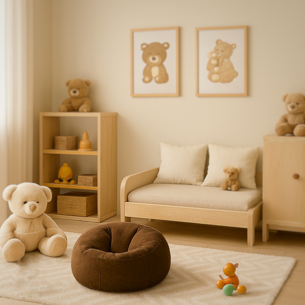 Sedežna vreča lenoška rjava