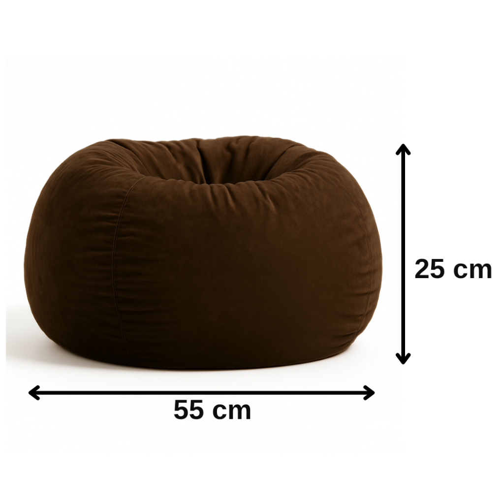 Sedežna vreča lenoška rjava EMI