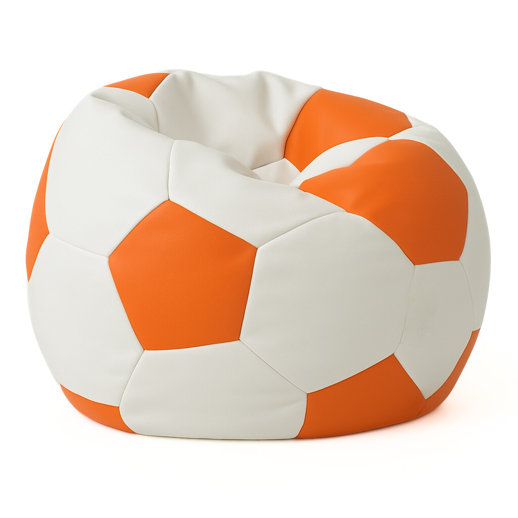 Majhna nogometna žoga belo oranžna EMI