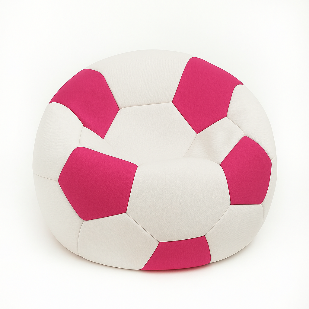 Majhna nogometna žoga belo roza EMI