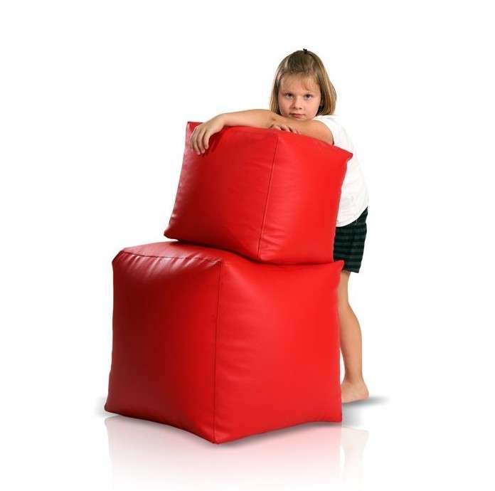 sedežna vreča stol velik rdeč