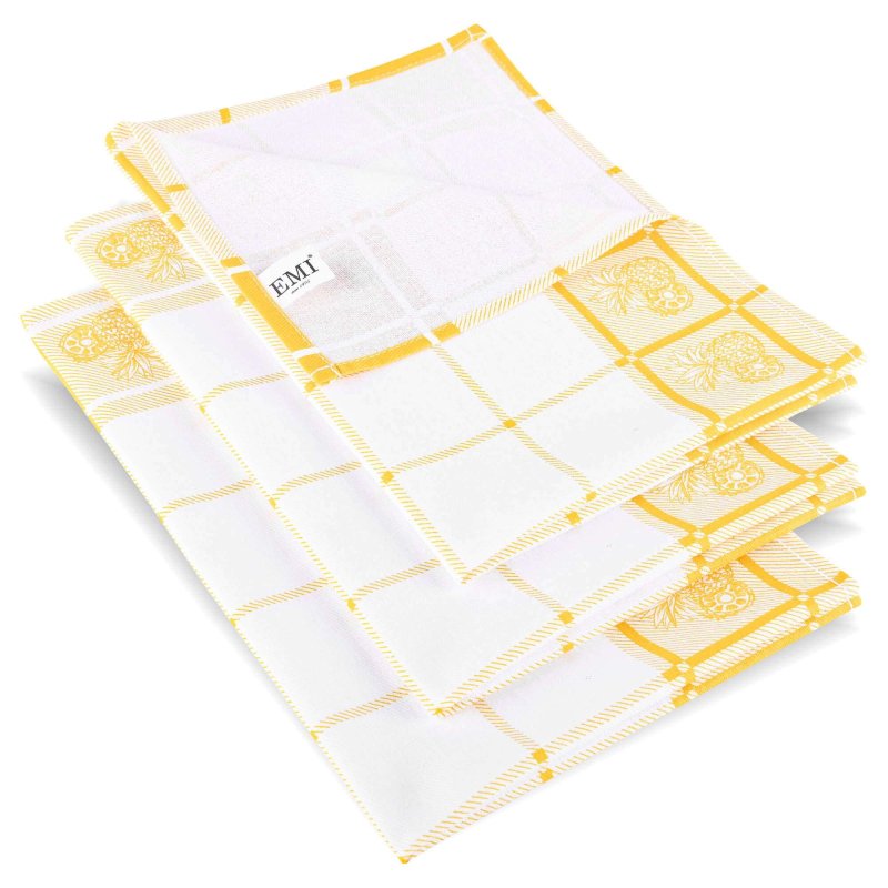 rumene kuhinjske krpe iz bombaža