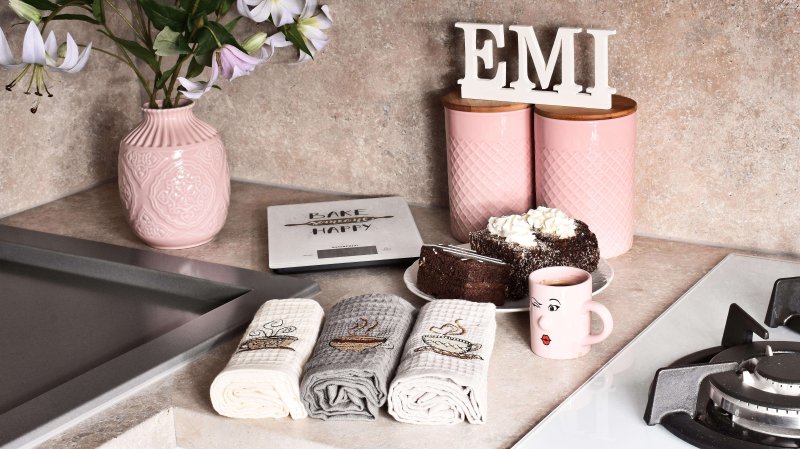 vezene vafeljske brisače za posodo