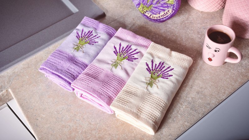 vafelj brisače z motivom sivke